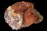 Natural, Red Quartz Crystal Cluster - Morocco #142918-1